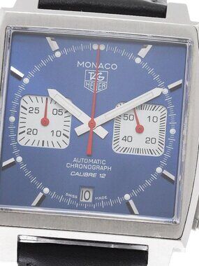 TAG HEUER Monaco CAW2111-0 Chronograph Date blue Dial Automatic Men's_958881